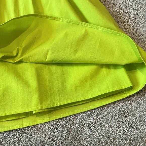 Scoop Lime Green A-Line Skirt - Picture 3 of 7
